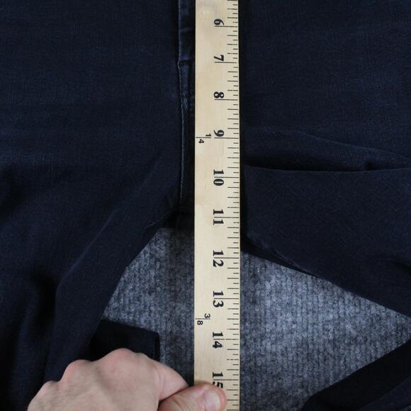 Mother Jeans Women 28 The Roller Fray Wide Leg Night in Venice Black Casual Chic - Picture 12 of 16